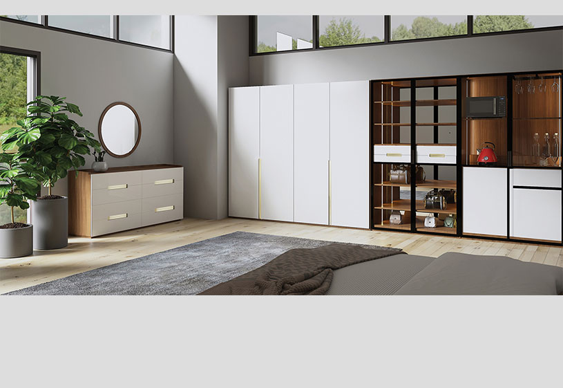 Trosa - Dresser Large, Mirror Round, Trosa Wardrobe - His / Her, Accessories Wardrobe, Bedroom Pantry